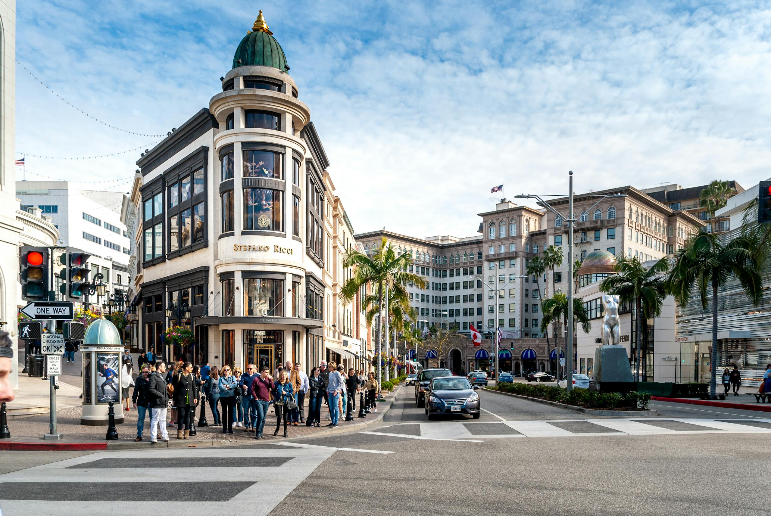 People Walking on Street Near Building